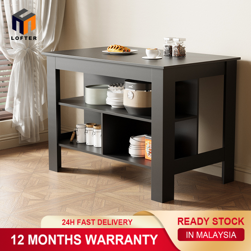 Nordic retro solid wood kitchen island dining cabinet dining table ...