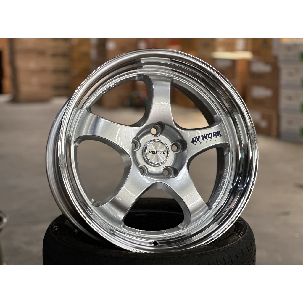 NEW 18X8.5J AOW S1R Rim (set of 4) Silver 5X114.3 for Civic Camry ...