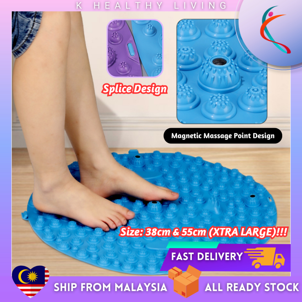 Local Stock 38/55CM Reflexology foot massage 指压板按摩脚垫 Plantar TPE Super ...