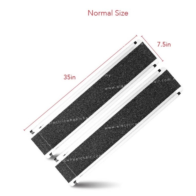 (USED) Telescopic Aluminium Wheelchair Ramp 150kg Capacity each pair ...