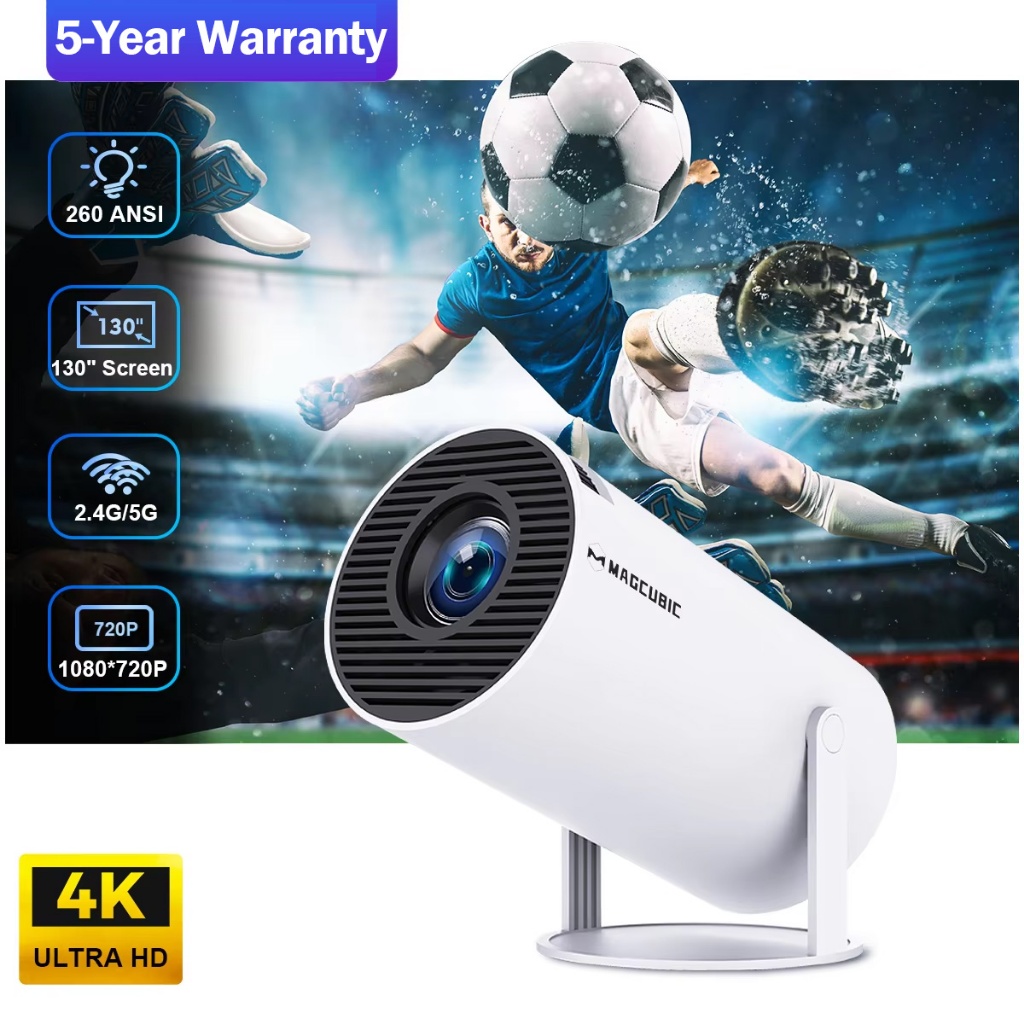 [ 5Year Warranty]HY300 PRO Smart Projector projector Mini Led 4K For Tv ...