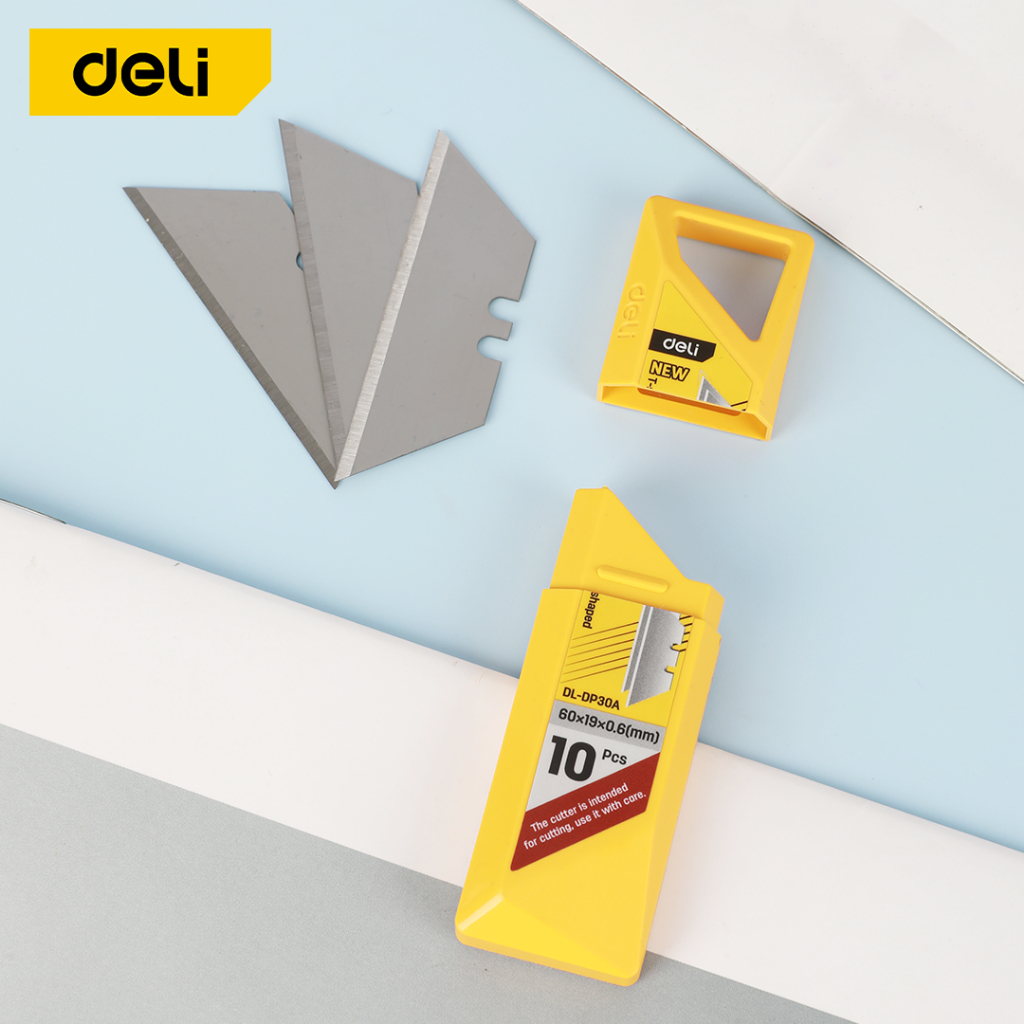 DELI 10 Pcs Cutter Blade Set (19mm) DL-DP30A | Shopee Malaysia