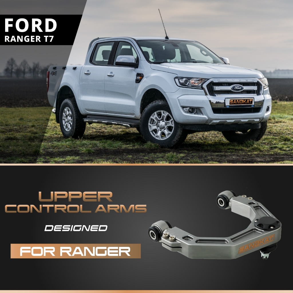 SANDKAT 4WD Ford Ranger T7 Upper Control Arms Adjustable Aluminum Alloy ...