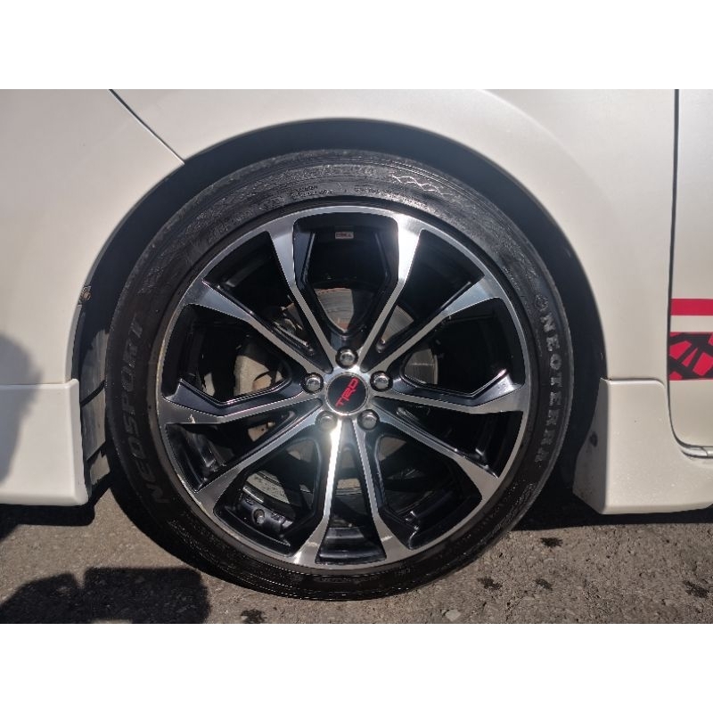ORIGINAL TRD SPORT ALLOY WHEEL/RIM 18INCH INCLUDE TYRE | Shopee Malaysia