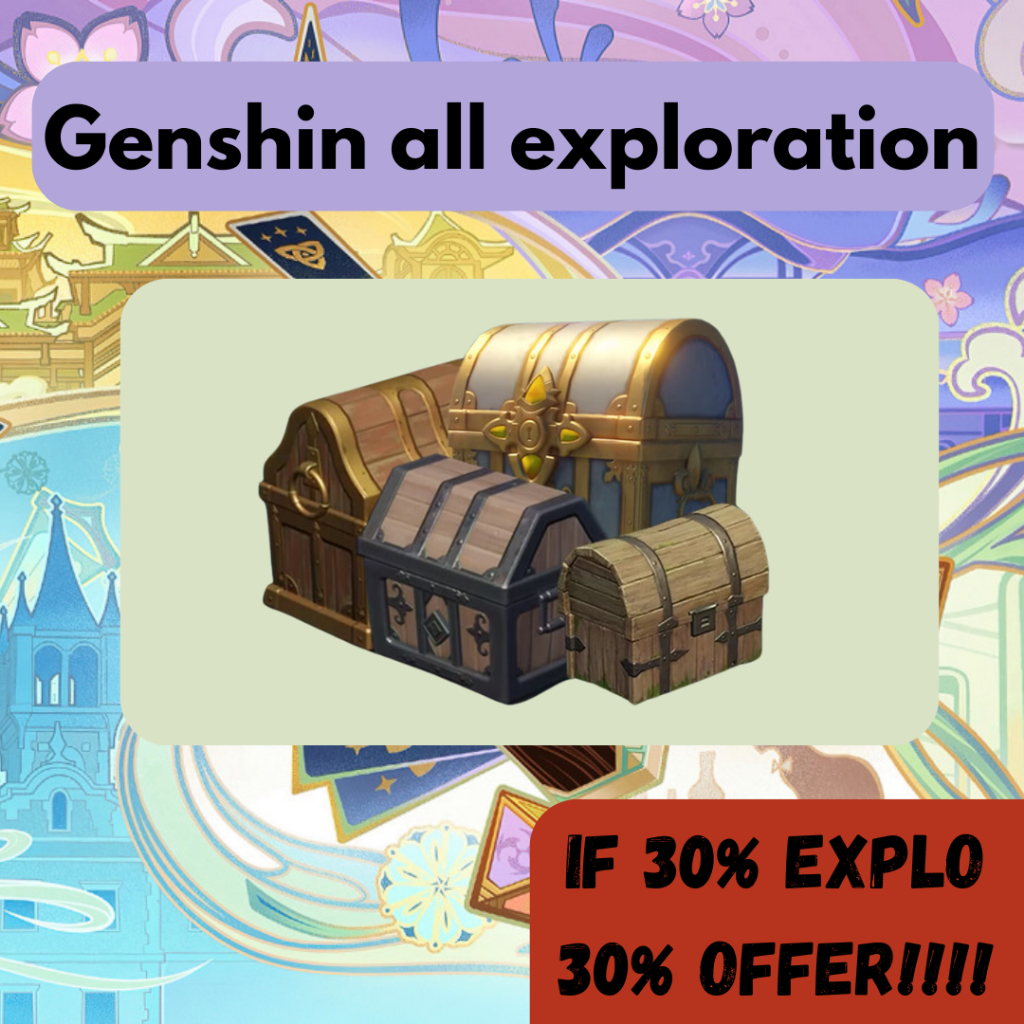 Exploration map Genshin help ( ALL CHEST ) | Shopee Malaysia