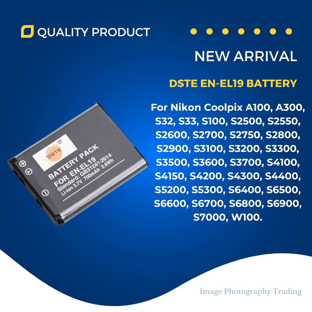 DSTE ENEL19 EN-EL19 Battery For Nikon Digital Camera (Ready Stock