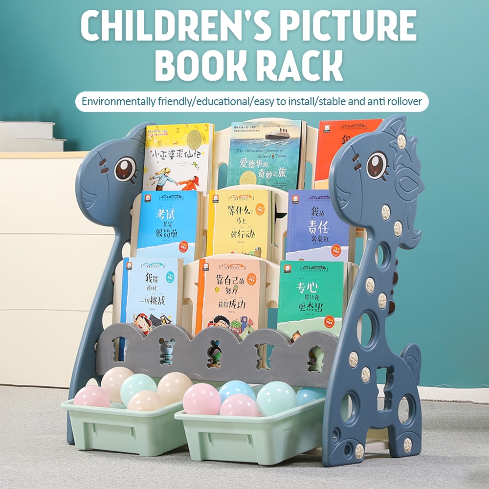 Cartoon Larger Kids Book Shelf 4-5 Layers Story Baby Horse Children's ...