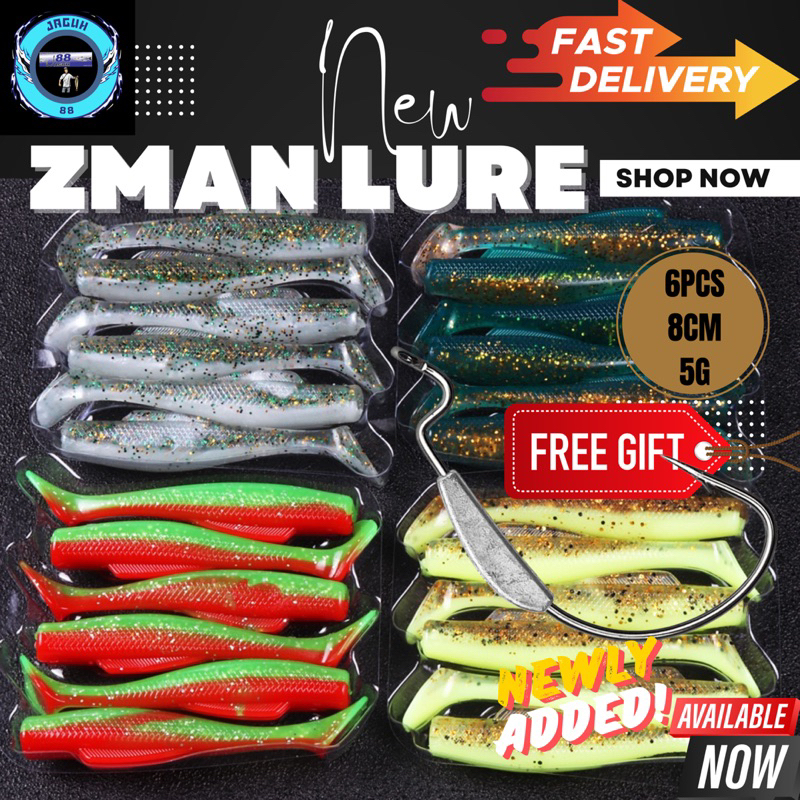 duplicate a soft plastic fishing lure DRT CLONE infused plastic 6PCS 8CM 5G Zman Clone