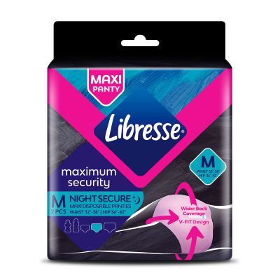 Libresse Panties Maximum Security 2s (S M L) Disposable Sanitary