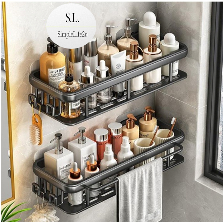 Bathroom Rack Toilet Rack Bathroom Shelf Rack Wall Mounted Shelf Wall ...