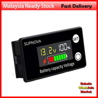 Battery monitor 12V 24V 36V 48V 60V 72V automotive golf cart battery tester digital display battery capacity 7-100V volt