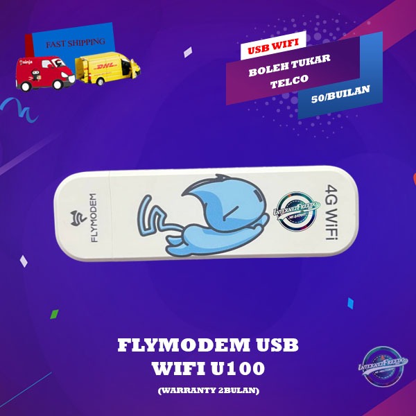 USB WIFI FLYMODEM U100P YOLEE - BOLEH TUKAR TELCO | Shopee Malaysia