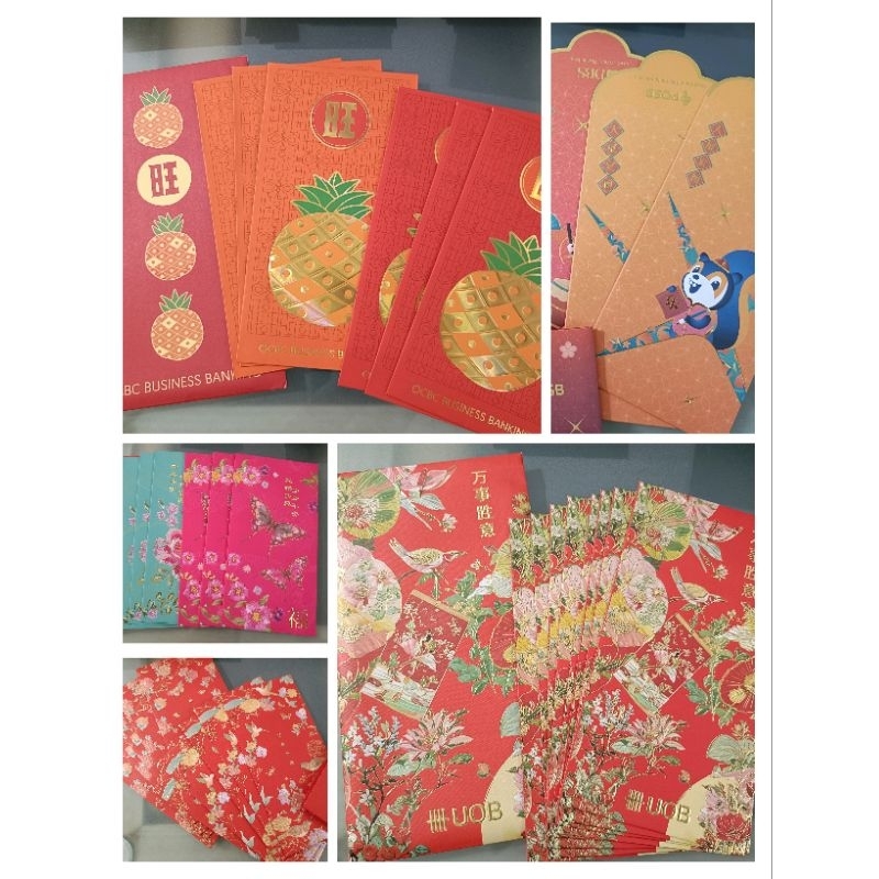 2023-2025 Ocbc, Standard Chartered, Dbs Posb, Uob Red packets | Shopee ...