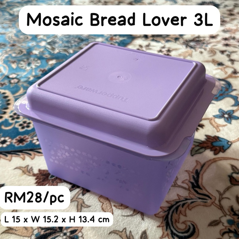 Mosaic Bread Lover 3L Tupperware | Shopee Malaysia