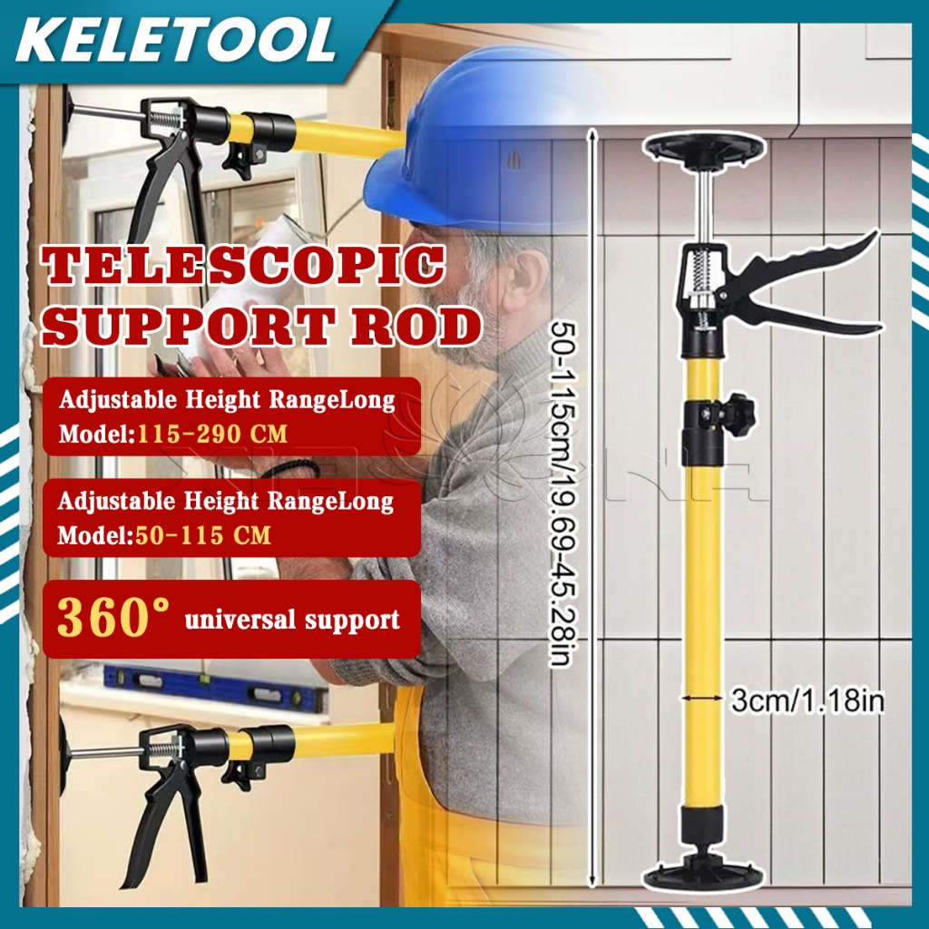 115-290CM Cabinet Telescopic Support Pole Rod Lifter 40KG System Labor ...