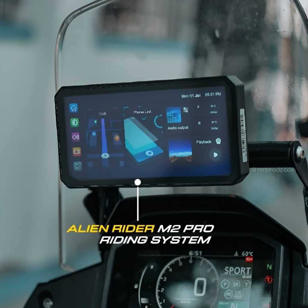 ALIEN RIDER M2PRO MOTORCYCLES SMART RIDING SYSTEM - TOUCH SCREEN ...