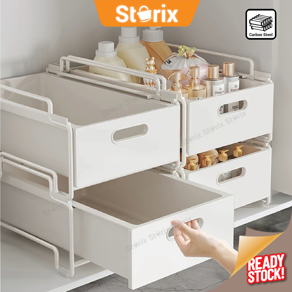 Storix Carbon Steel HIPS Material Multi-Functional Stackable Cabinet ...