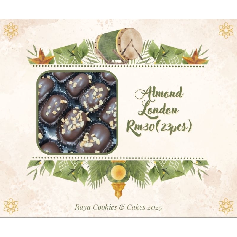 Almond London Biskut Raya Kuih Raya | Shopee Malaysia