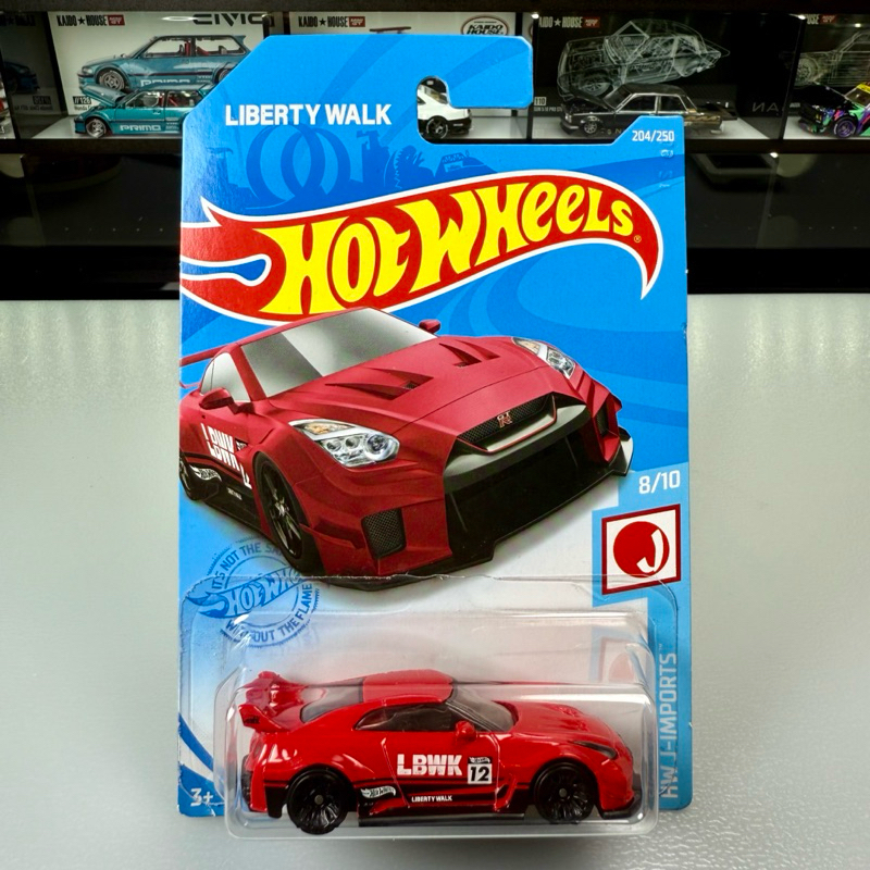 Hot Wheels LBWK Silhouette Works GT Nissan R35 Red Mainline Mattel ...