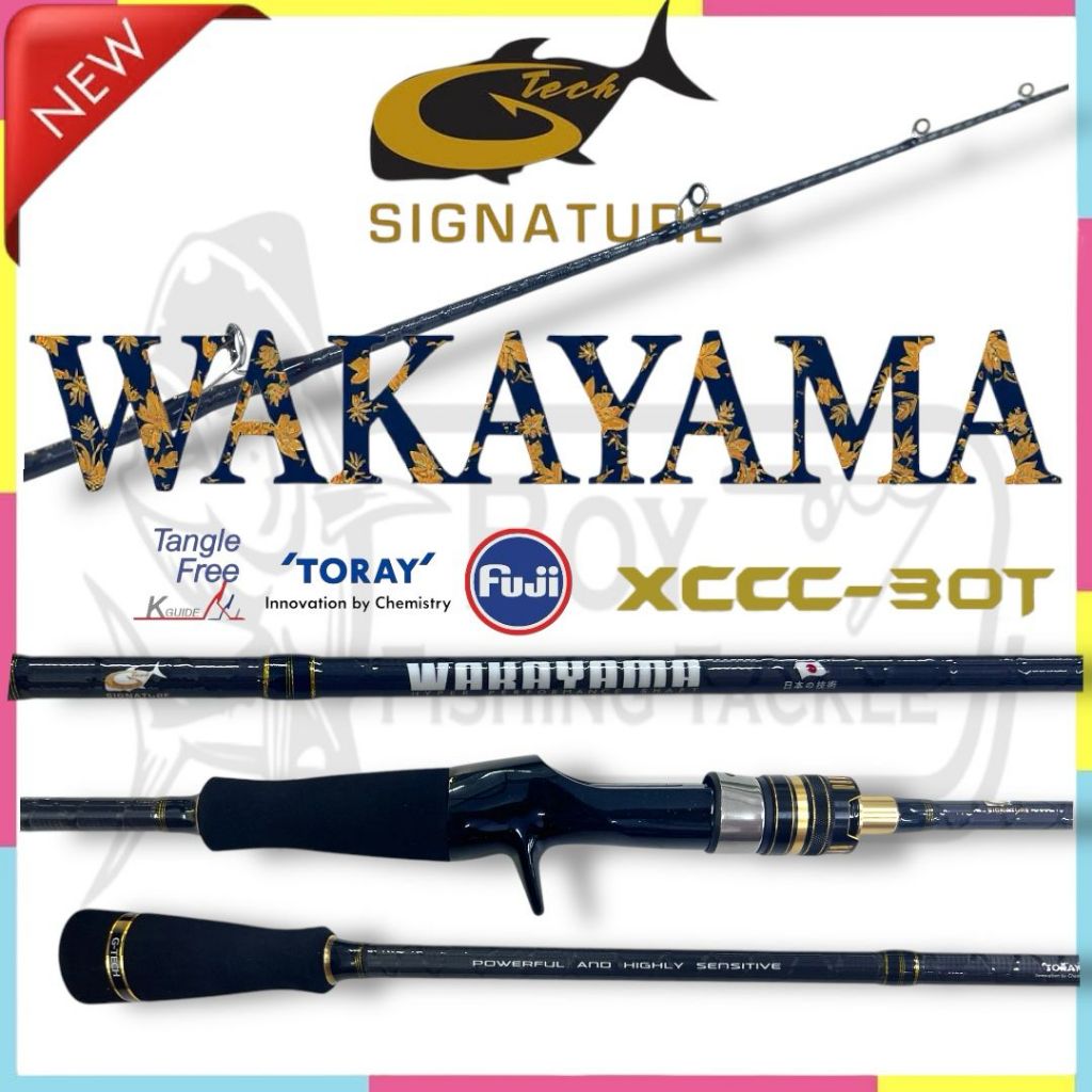 2025 G-TECH WAKAYAMA JIGGING SPINNING BAITCASTING FISHING ROD GTECH ...
