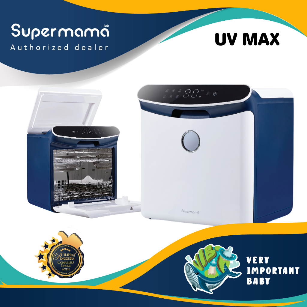 [10% CASHBACK] Supermama Lab UV Max Sterilizer | 35 litres | Stores 20 ...
