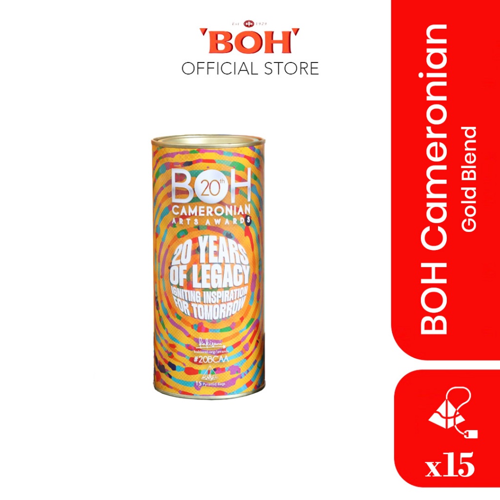 Limited Edition BOH Cameronian Gold Blend Pyramid Teabag 15s | Shopee ...