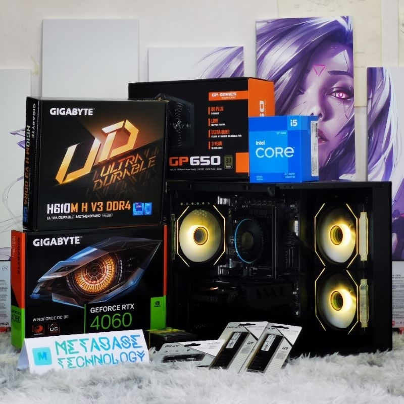 Gaming Pc Intel i5 12400F RTX4060 All Brand New, Semua Baru | Shopee ...