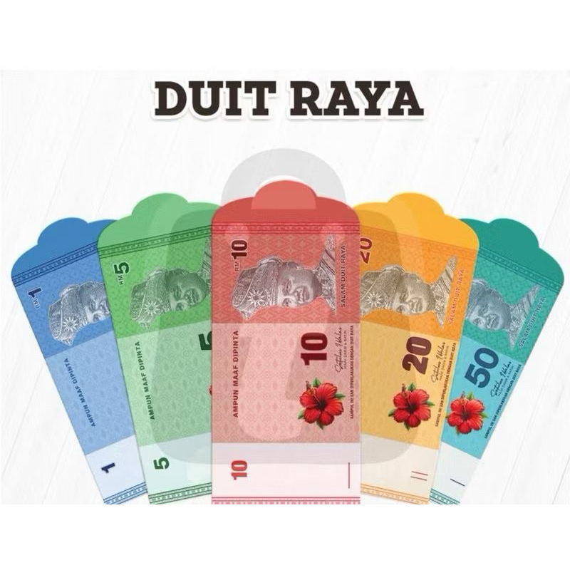 SAMPUL DUIT RAYA NOTE RINGGIT MALAYSIA (10 pcs) | Shopee Malaysia
