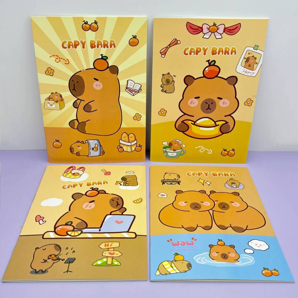 A5 Cute Cartoon Note book Capybara Kuromi A5 Notebook School Stationery ...