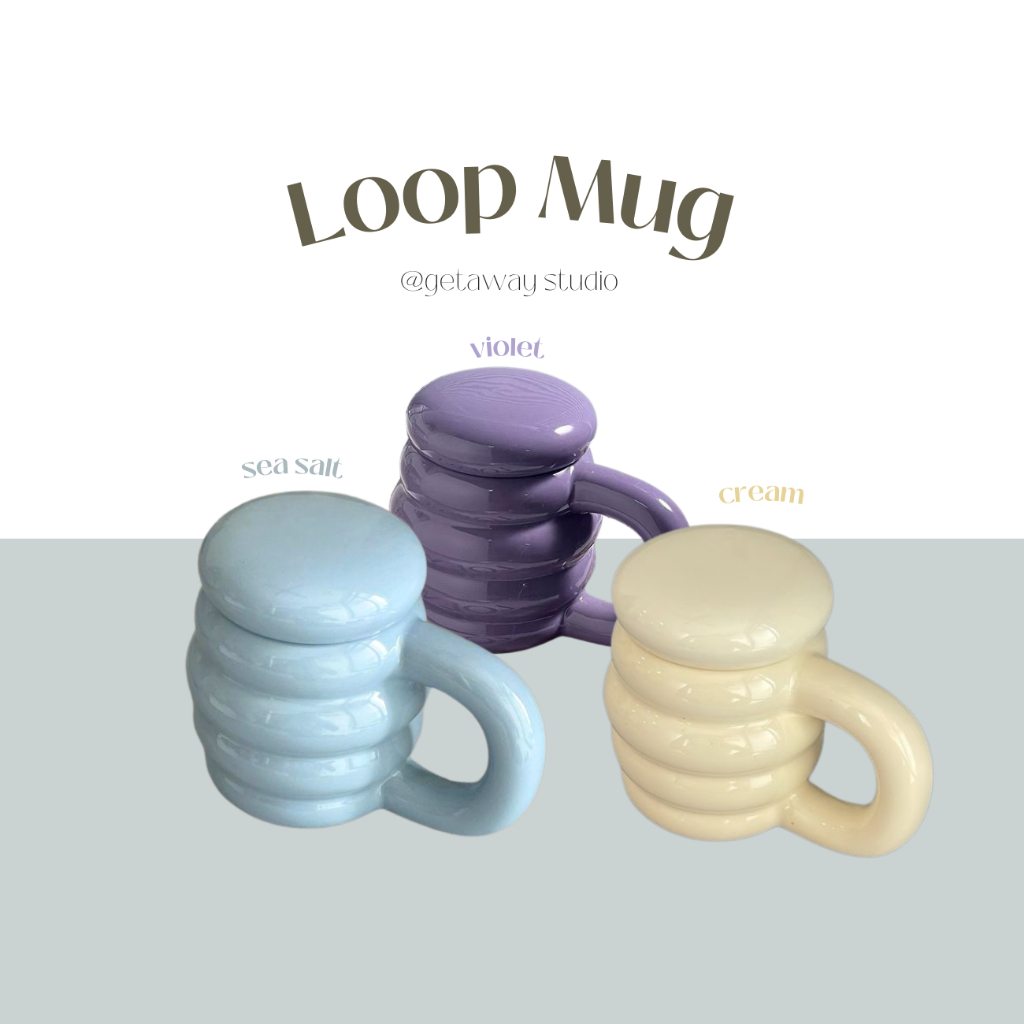 [Getaway Space] Ins Loop Mug 400ml | Shopee Malaysia