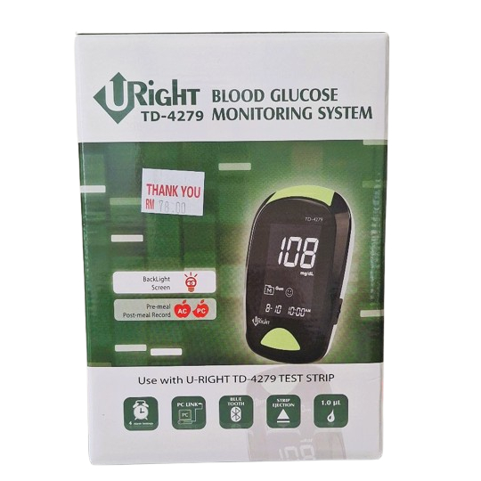 Uright TD-4279 Blood Glucose Monitoring System | Shopee Malaysia