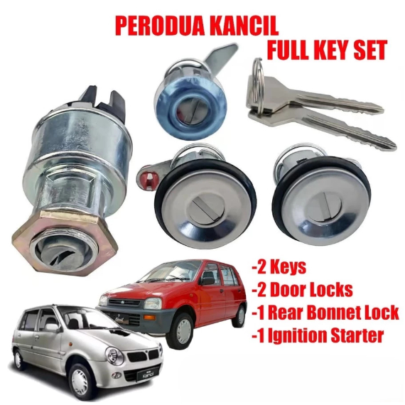 Perodua Kancil 850 660 Key Set Starter Full Set Door Lock Bonnet Lock ...