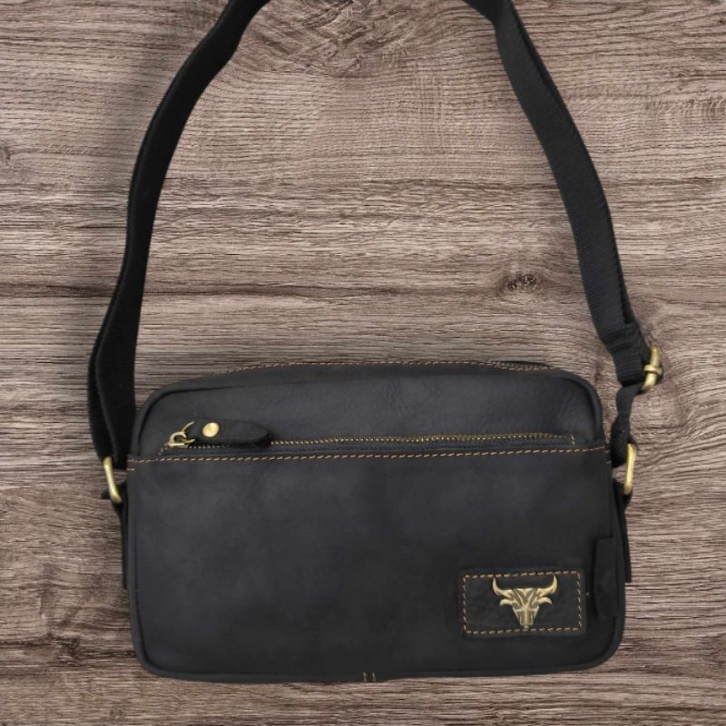Rush Rider 506* Original Cow Leather Shoulder Bag Sling Bag Messenger ...