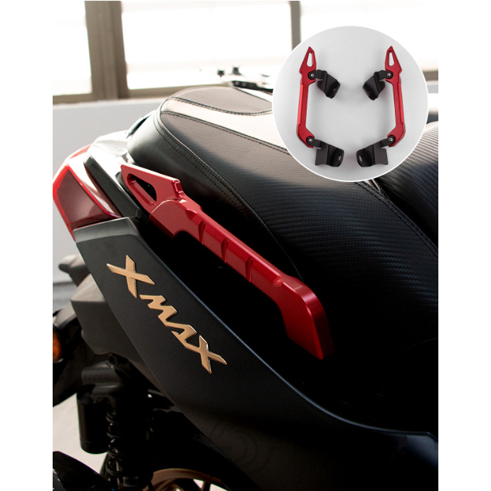 XMAX V1 V2 Spoiler Pillion Handle Rear Grab CNC Safety Handrail ...