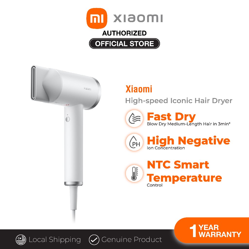 Xiaomi High-speed Iconic Hair Dryer | Shopee Malaysia