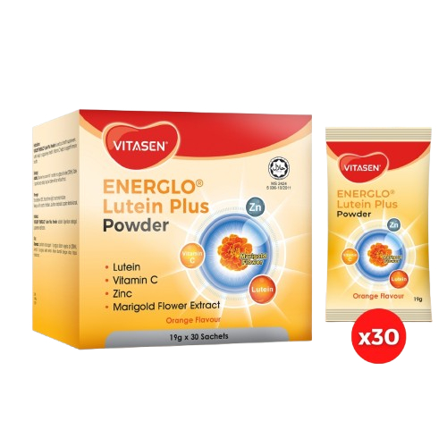 Vitasen EnerGlo Lutein Plus Powder 30'S (EXP: 11/26) | Shopee Malaysia