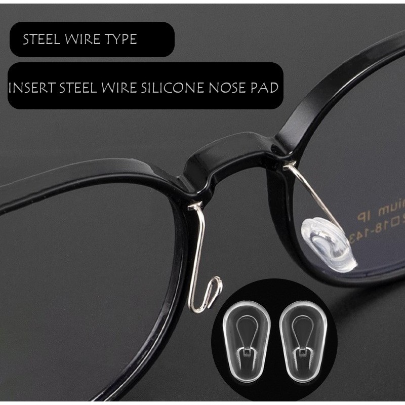 Adult Insert/Plug in Steel Wire Type Silicone Nose Pad For Glasses ...