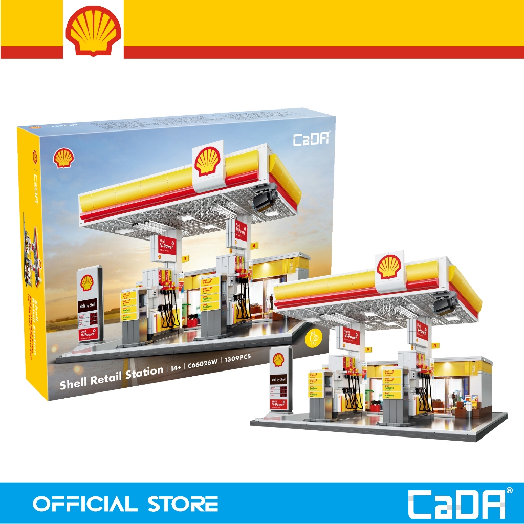 CaDA Shell Retail Station Brick Building Mechanical Master DIY Blocks ...