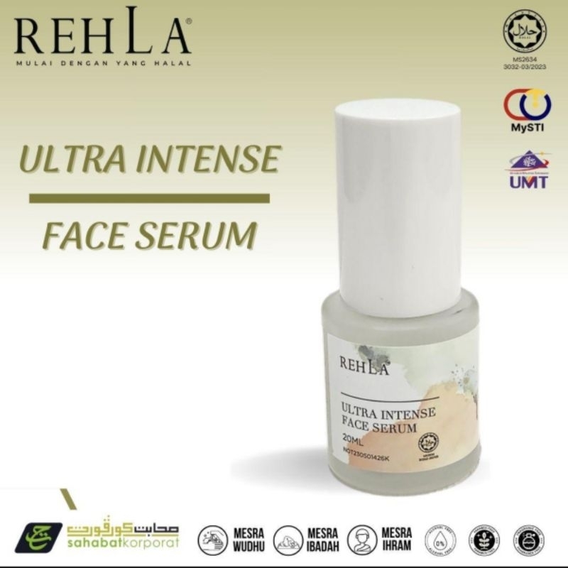 REHLA Ultra Intense Face Serum (20ml) - Nourishing and Hydrating, Umrah ...