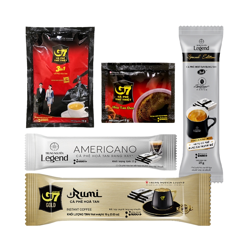 Sample Pack G7 Instant Black / 3 In 1 / Special / Latte / Cappuccino ...