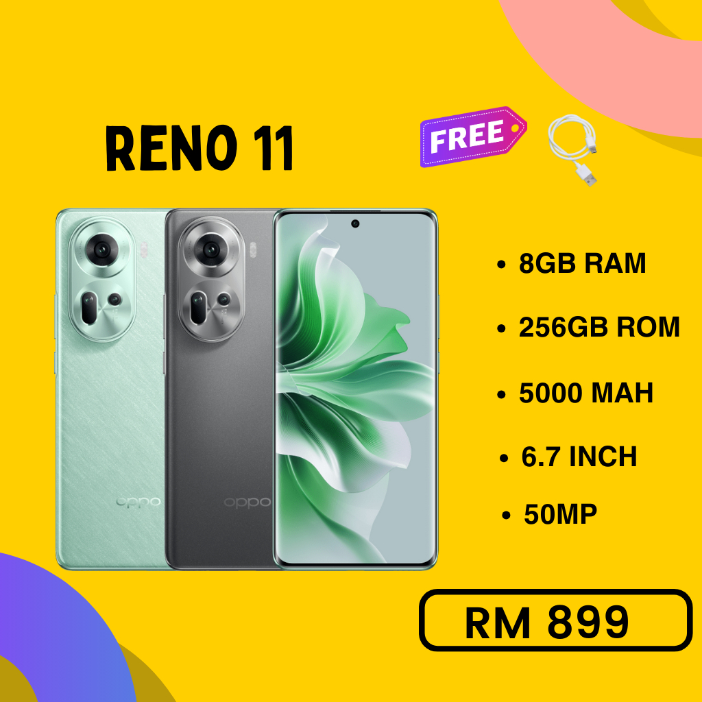 Oppo Reno 11, Reno 11F, Reno 11 PRO 12GB RAM 512GB ROM (Original Used ...