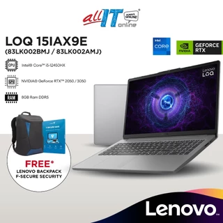 Lenovo LOQ 15IAX9E 15.6" FHD 144Hz Gaming Laptop (Intel® Core™ i5-12450HX | 8GB | 512GB SSD | RTX™ 2050 / 3050 | W11)