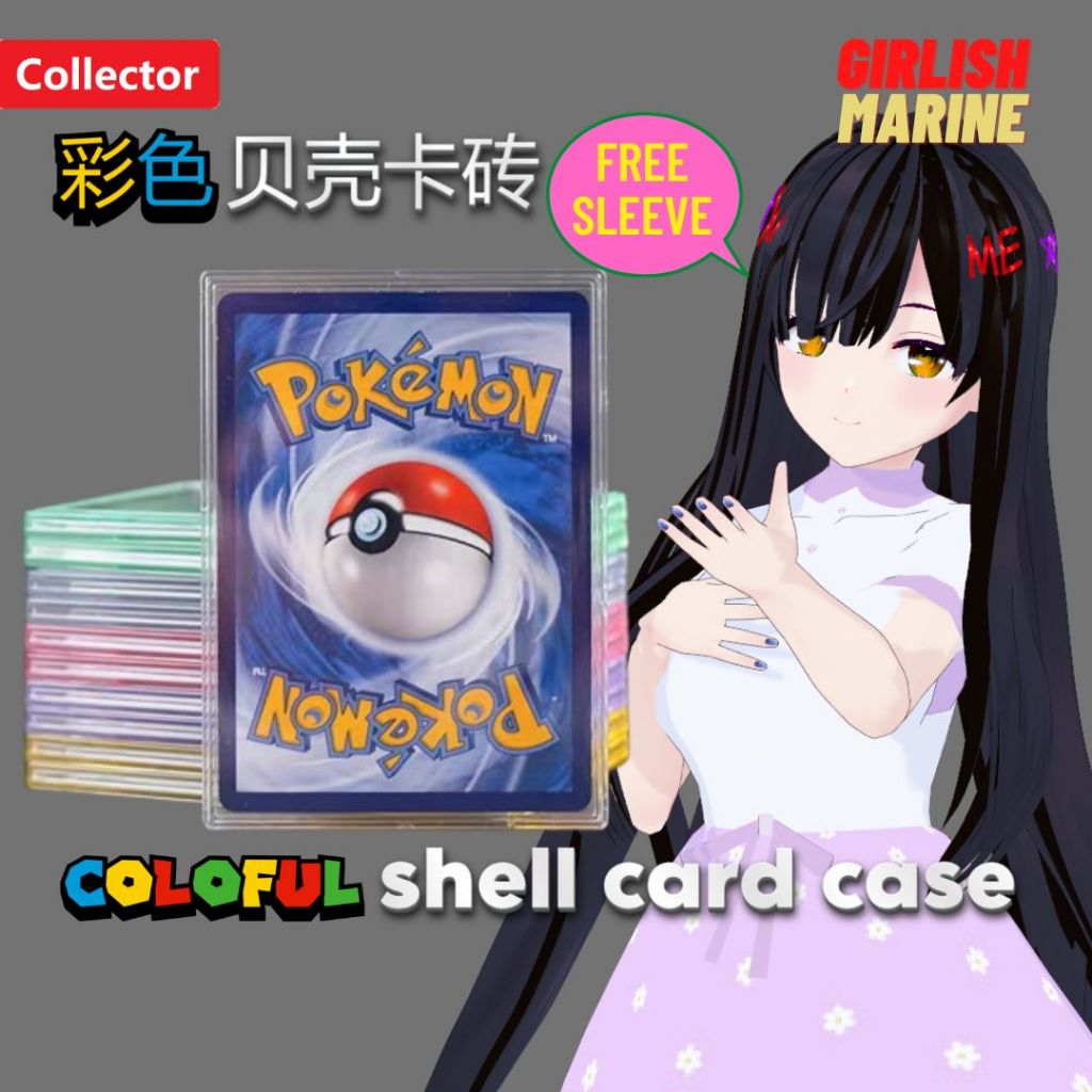 [Accessories]Colourful Shell card case 彩色贝壳卡砖 35pt-55pt | Shopee Malaysia