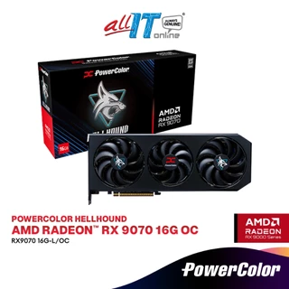 PowerColor Hellhound AMD Radeon RX 9070 OC 16GB GDDR6 Graphics Card | RX9070 16G-L/OC
