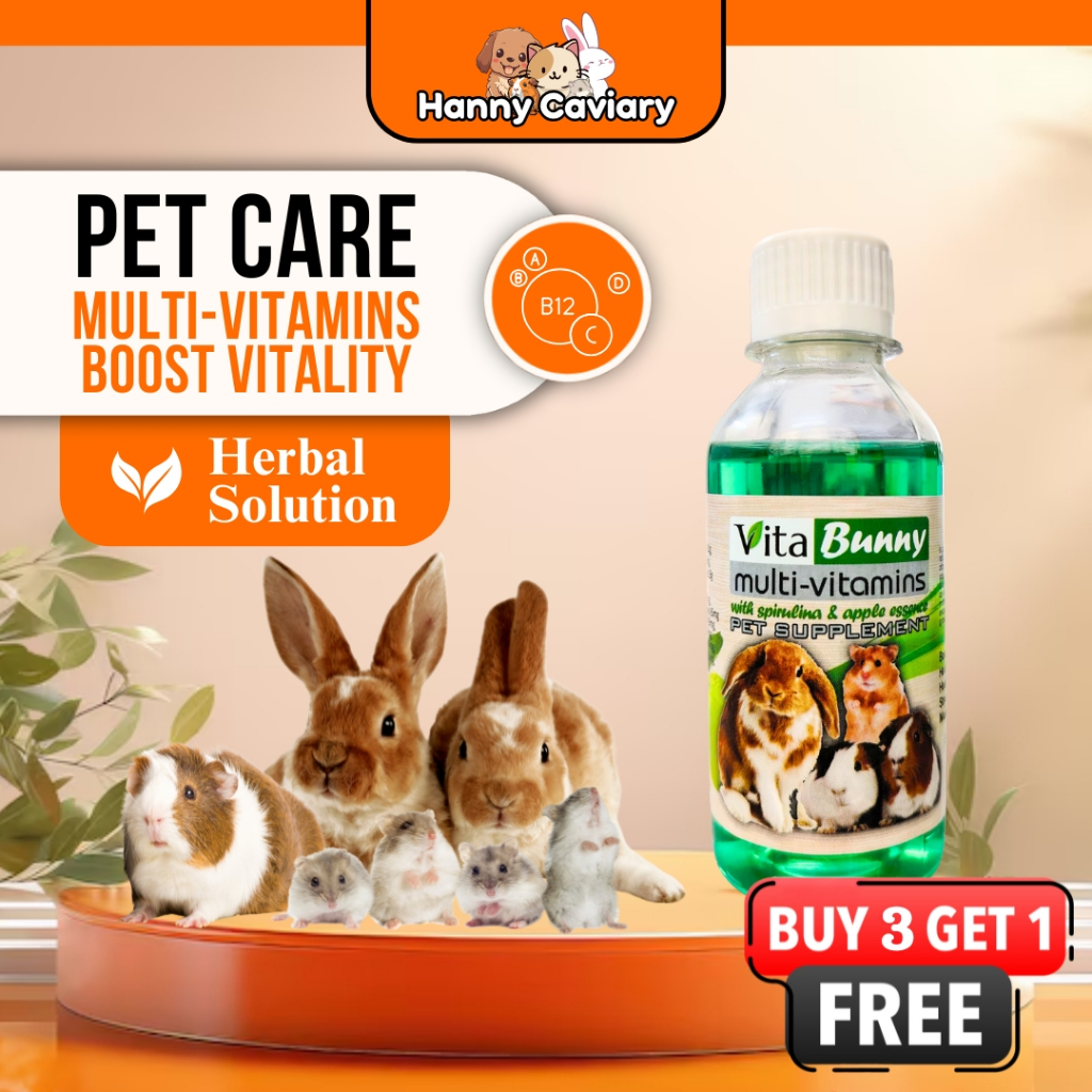 VitaBunny Multivitamin - Spirulina Essence For Rabbits, Hamsters, Mice ...