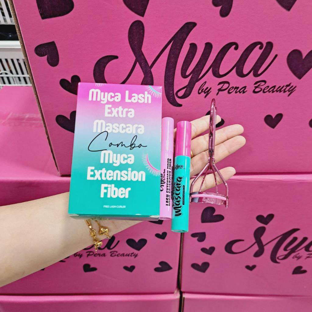 MYCA LASH EXTRA MASCARA COMBO MYCA EXTENSION FIBER READY STOCK | Shopee ...