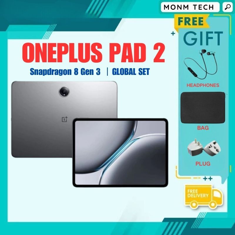 Ready Stock】Oneplus Pad 2 Tablet Snapdragon 8 Gen 3/12.1 inches