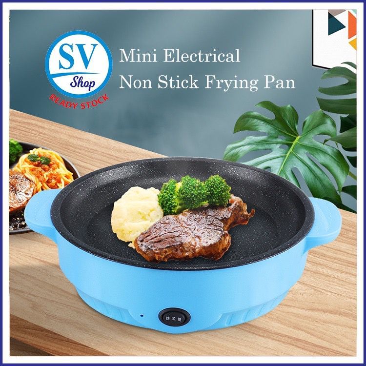 22cm Non Stick Electric Grill Pan BBQ Non Stick Frying Multifunctional ...
