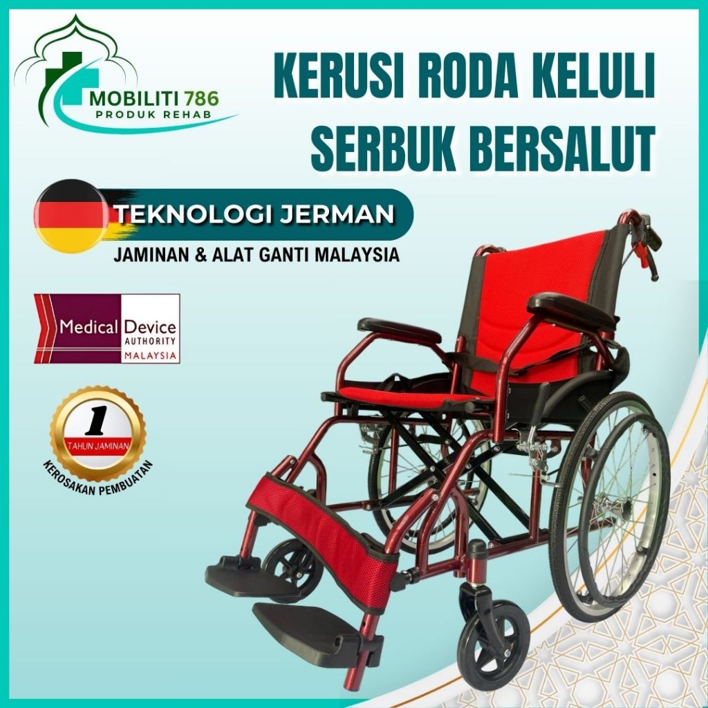 Kerusi Roda Keluli Bersalut Serbuk (Tempat Duduk Fabrik) MDA | 1 Year ...