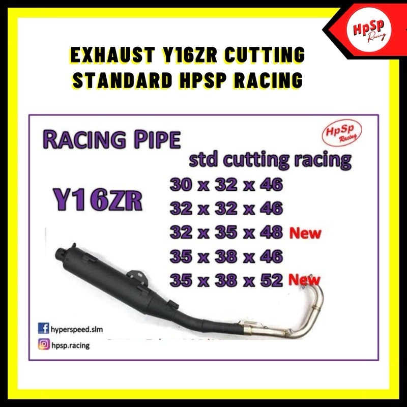 HPSP RACING EXHAUST PIPE Y16ZR (STANDARD) HPSP RACING | Shopee Malaysia